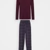 Pier One Pyjama - Bordeaux/Dark Blue
