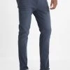 Pier One Coloured Baron - Slim Fit Jeans - Dark Blue