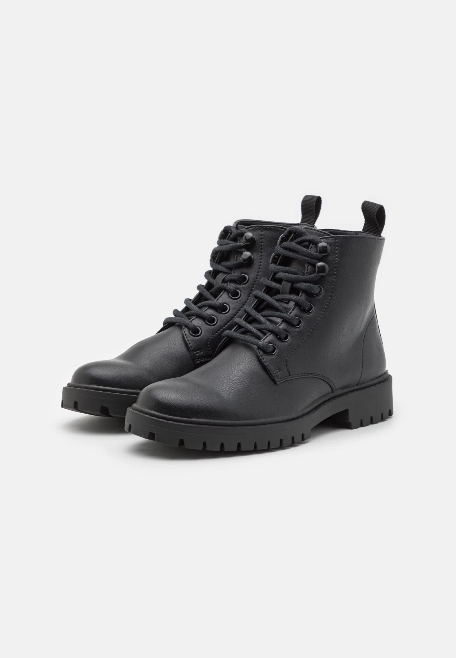 Pier One Unisex - Veterboots - Black 2 Pier One Unisex - Veterboots - Black - Afbeelding 2