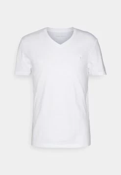 Pier One V Neck Bird Tonal 3 Pack - T-Shirt Basic - Light Brown/White/Dark Blue 18 Pier One V Neck Bird Tonal 3 Pack - T-Shirt Basic - Light Brown/White/Dark Blue -Pier One 28f86b9281a846468836f5c46e5a93ff