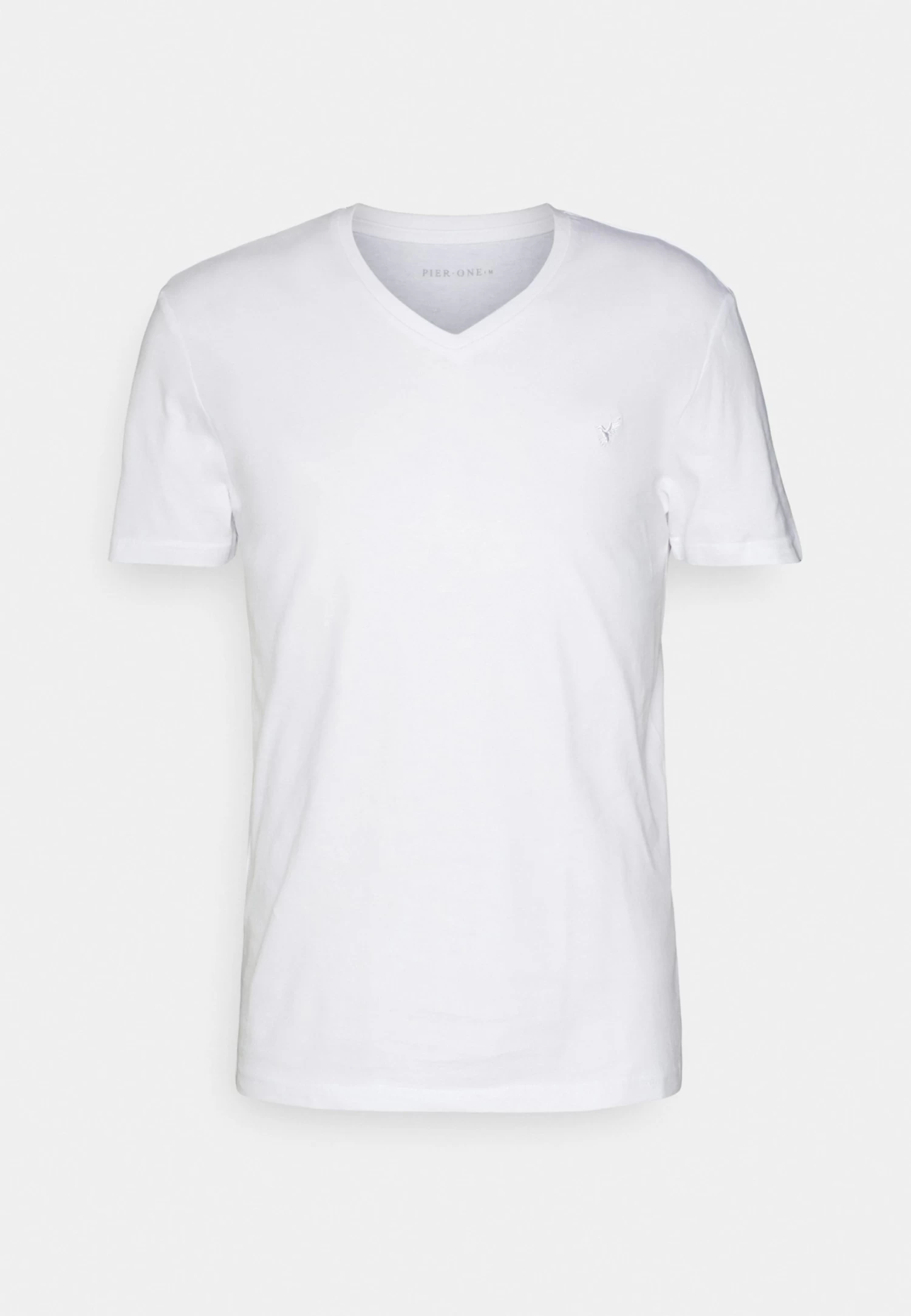 Pier One V Neck Bird Tonal 3 Pack - T-Shirt Basic - Light Brown/White/Dark Blue 9 Pier One V Neck Bird Tonal 3 Pack - T-Shirt Basic - Light Brown/White/Dark Blue - Afbeelding 9