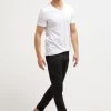 Pier One 2 Pack - T-Shirt Basic - White/Black