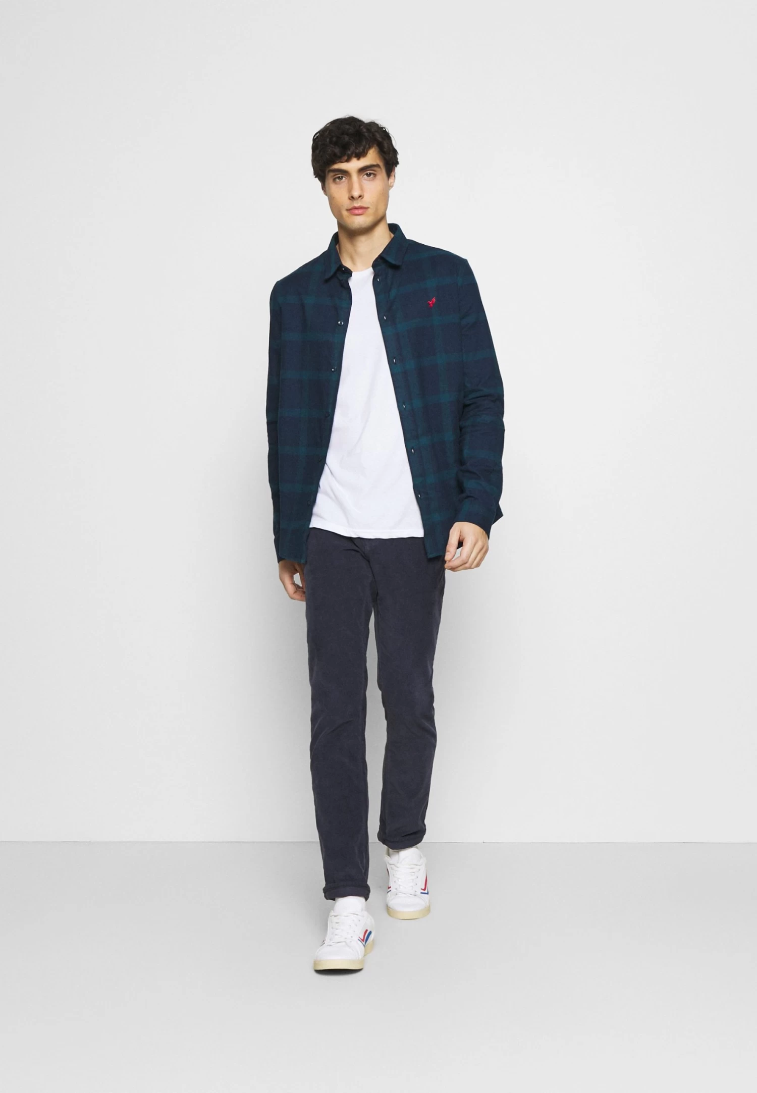 Pier One Overhemd - Dark Blue/Teal 2 Pier One Overhemd - Dark Blue/Teal - Afbeelding 2