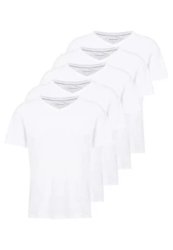 Pier One 5 Pack - T-Shirt Basic - White -Pier One aaec20eea5684fdcadc437e90f270976
