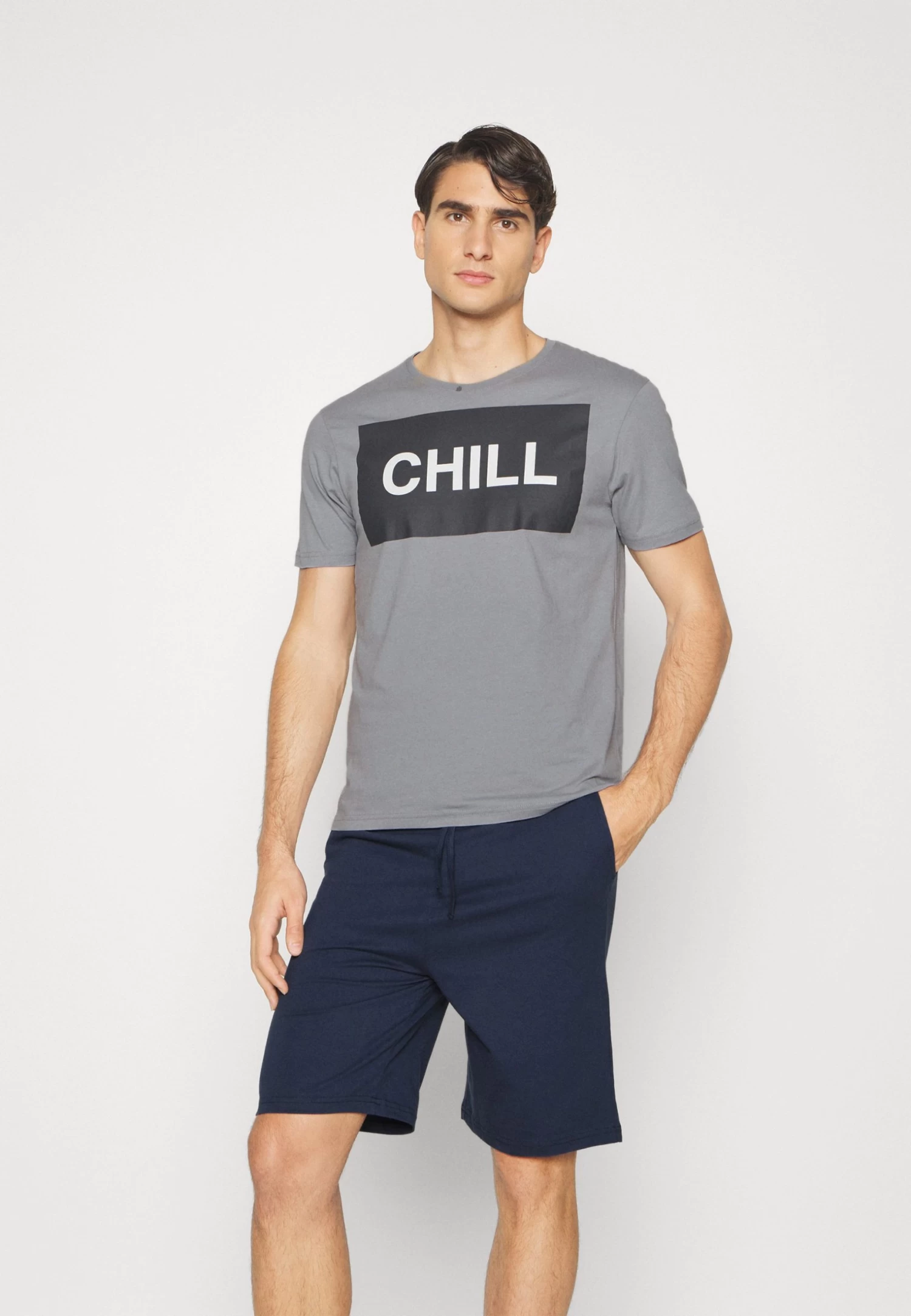 Pier One Pyjama - Dark Blue/Grey 1 Pier One Pyjama - Dark Blue/Grey