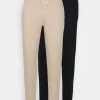 Pier One 2 Pack - Trainingsbroek - Tan/Black