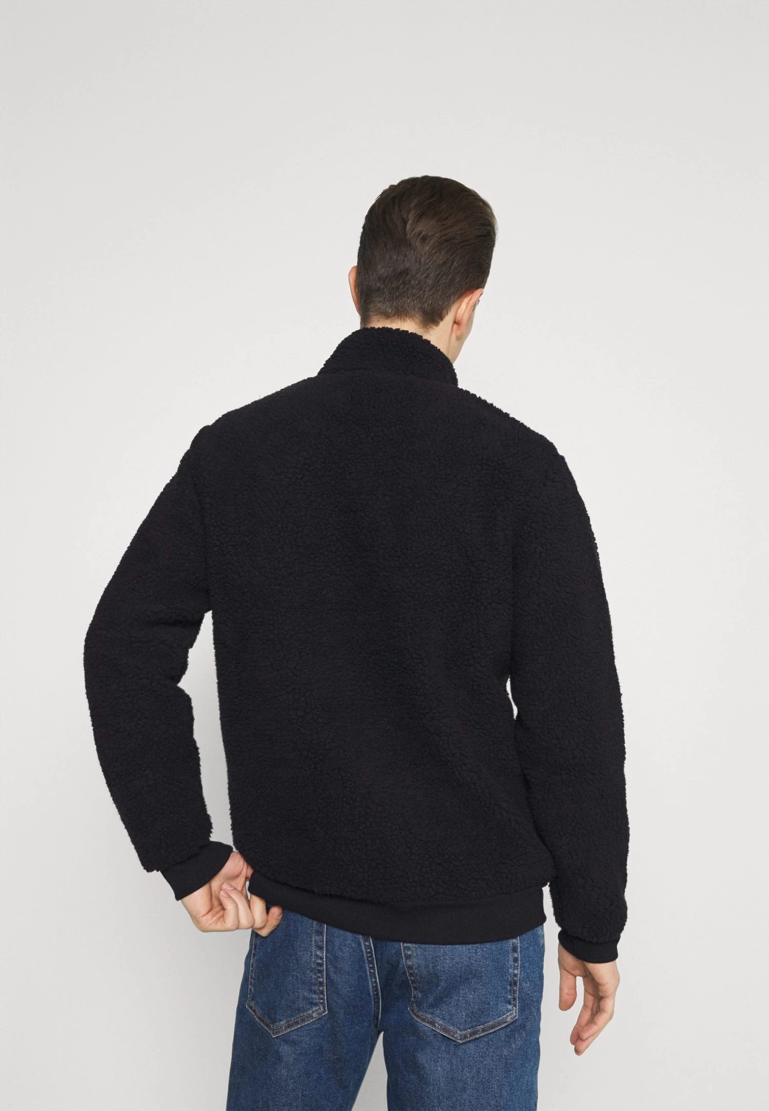 Pier One Fleece Trui - Dark Blue 3 Pier One Fleece Trui - Dark Blue - Afbeelding 3