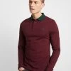 Pier One Muscle Fit - Poloshirt - Bordeaux
