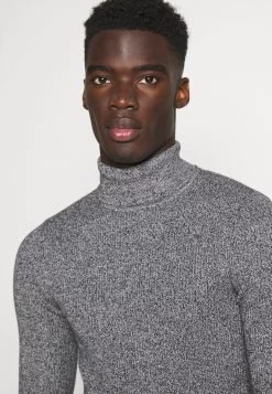 Pier One Muscle Fit Turtle - Trui - Mottled Grey -Pier One e3c882d2274c45af8a9f7df902604a5f